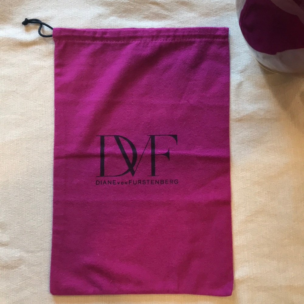 DVF drawstring shoe dust bag. Never used.